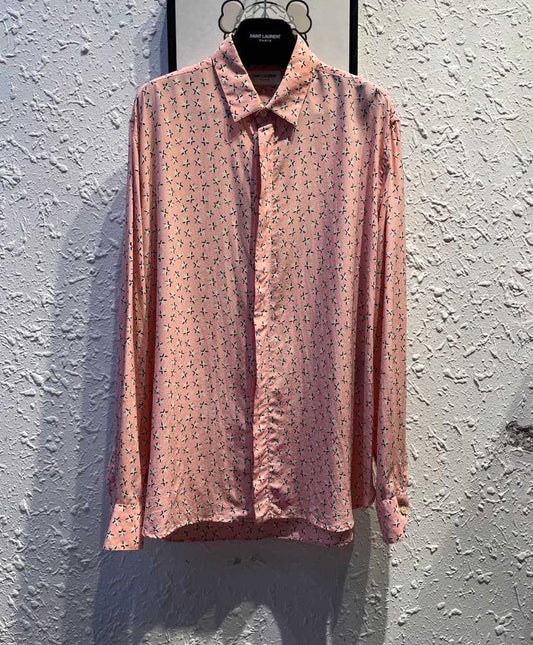 saint-laurent-pink-star-shirtMen's / US XL / EU 56 / 4PinkGently Used in Pink, Men's / US XL / EU 56 / 4,Gently Used