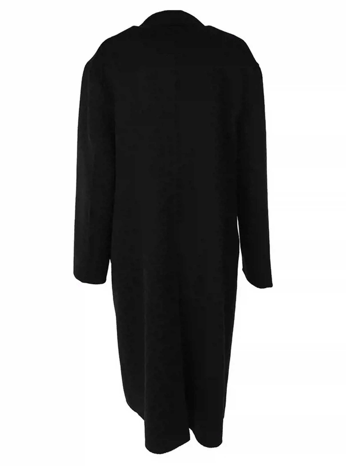 【MAISON MARGIELA】Double Breasted Black Heavy Wool Coat
