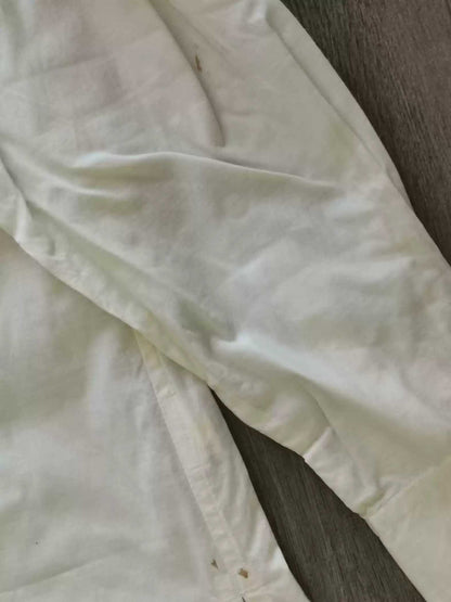 Issey Miyake beige thin comfortable stand-up collar shirt