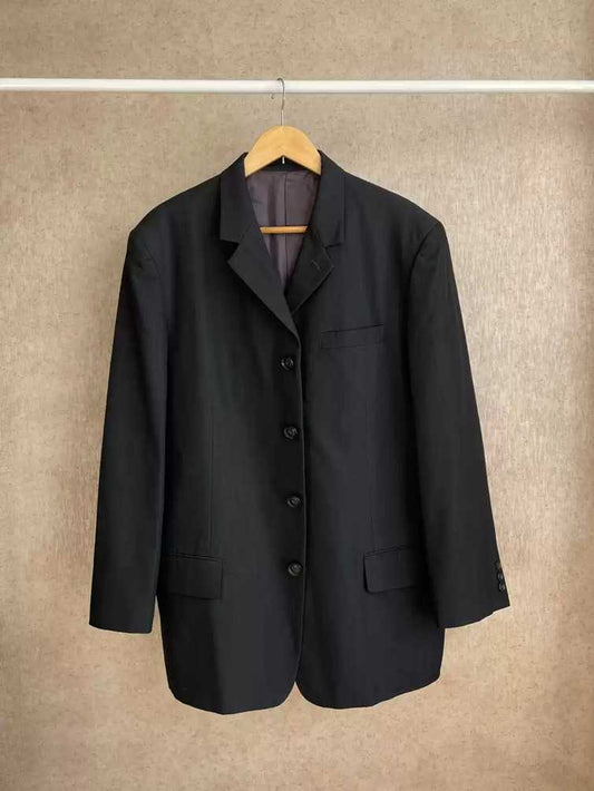 yohji-yamamoto-wool-suit-oversizedMen's / US L / EU 52-54 / 3BlackGently Used in Black, Men's / US L / EU 52-54 / 3,Gently Used