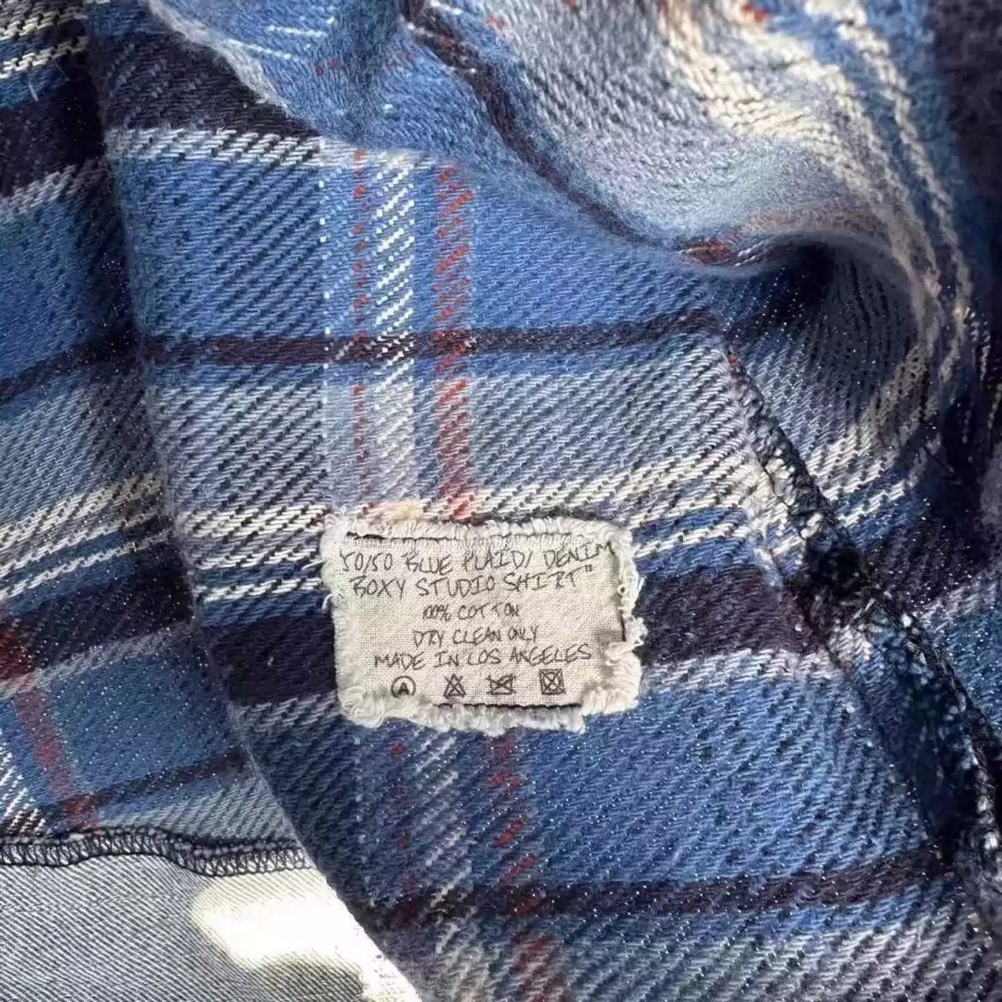 greg lauren patchwork shirt