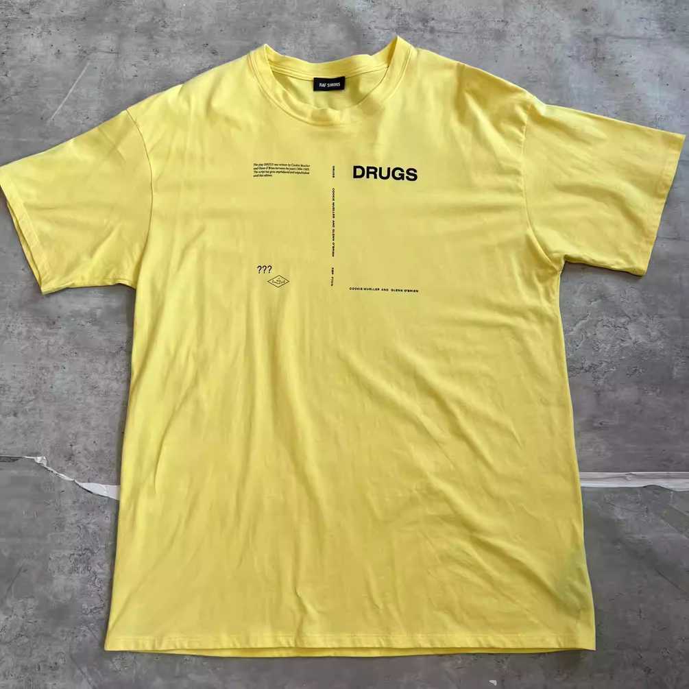 raf-simons-slogan-short-sleeveMen's / US L / EU 52-54 / 3YellowGently Used in Yellow, Men's / US L / EU 52-54 / 3,Gently Used
