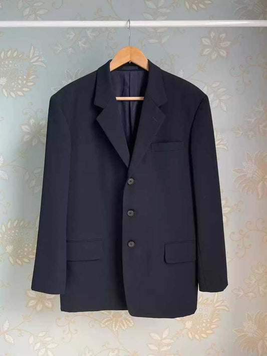 yohji-yamamoto-wool-suit-navyMen's / US S / EU 44-46 / 1BlackGently Used in Black, Men's / US S / EU 44-46 / 1,Gently Used
