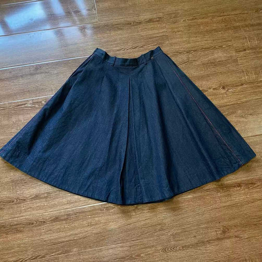 45rpm-denim-midi-skirtWomen's / 32" / US 10 / IT 46BlueGently Used in Blue, Women's / 32" / US 10 / IT 46,Gently Used