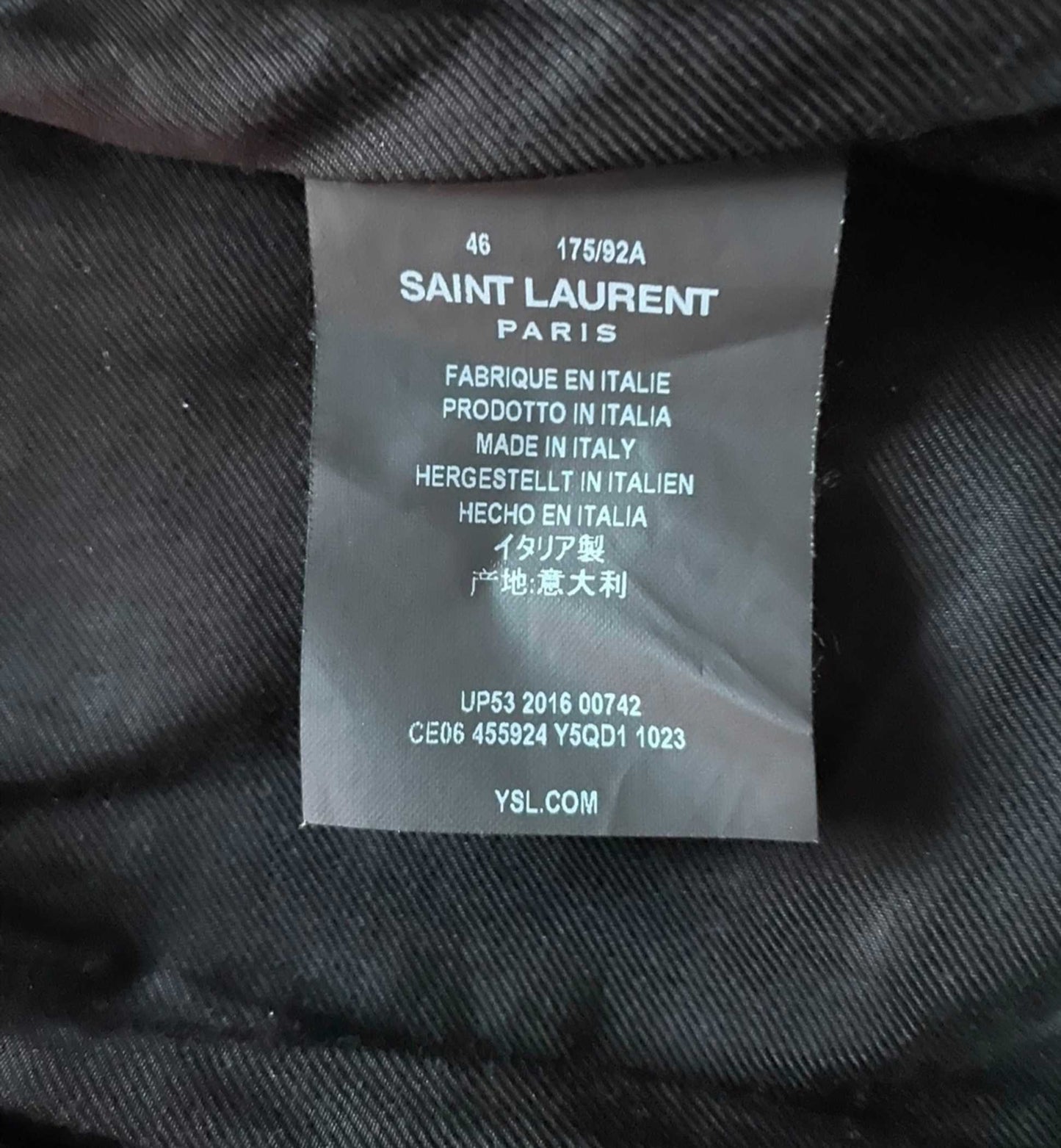 Saint Laurent L01 Tasseled leather jacket