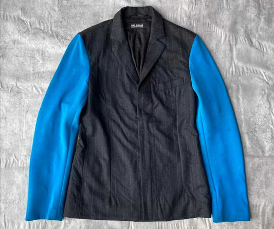 rafsimons-09aw-striped-suitMen's / US M / EU 48-50 / 2Black blueGently Used in Black blue, Men's / US M / EU 48-50 / 2,Gently Used