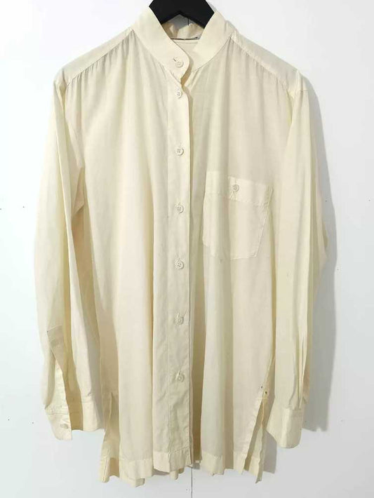 issey-miyake-beige-thin-comfortable-stand-up-collar-shirtMen's / US M / EU 48-50 / 2WhiteGently Used in White, Men's / US M / EU 48-50 / 2,Gently Used