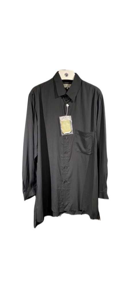 yohji-yamamoto-tencel-shirtMen's / US XL / EU 56 / 4BlackGently Used in Black, Men's / US XL / EU 56 / 4,Gently Used