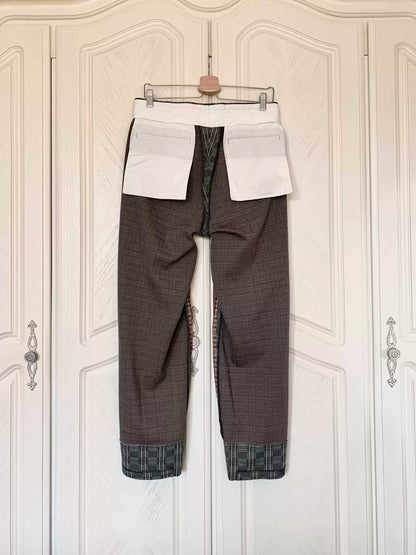 CDG Homme Plus 02SS "Destruction of the Trad" Checked Pants