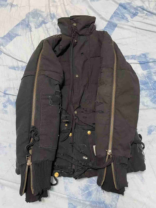 greg-lauren-18fw-dual-layer-zip-jacket-coat-size-0Men's / US XS / EU 42 / 0GreenGently Used in Green, Men's / US XS / EU 42 / 0,Gently Used