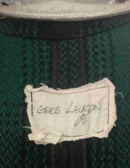 Greg Lauren Fleece Denim Overcoat Size 2