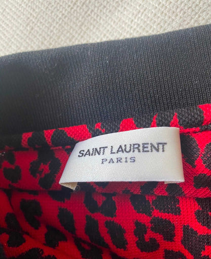 Saint Laurent Leopard print Polo Shirt