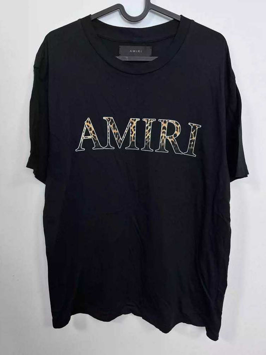 amiri-logo-leopard-print-teeMen's / US S / EU 44-46 / 1BlackGently Used in Black, Men's / US S / EU 44-46 / 1,Gently Used