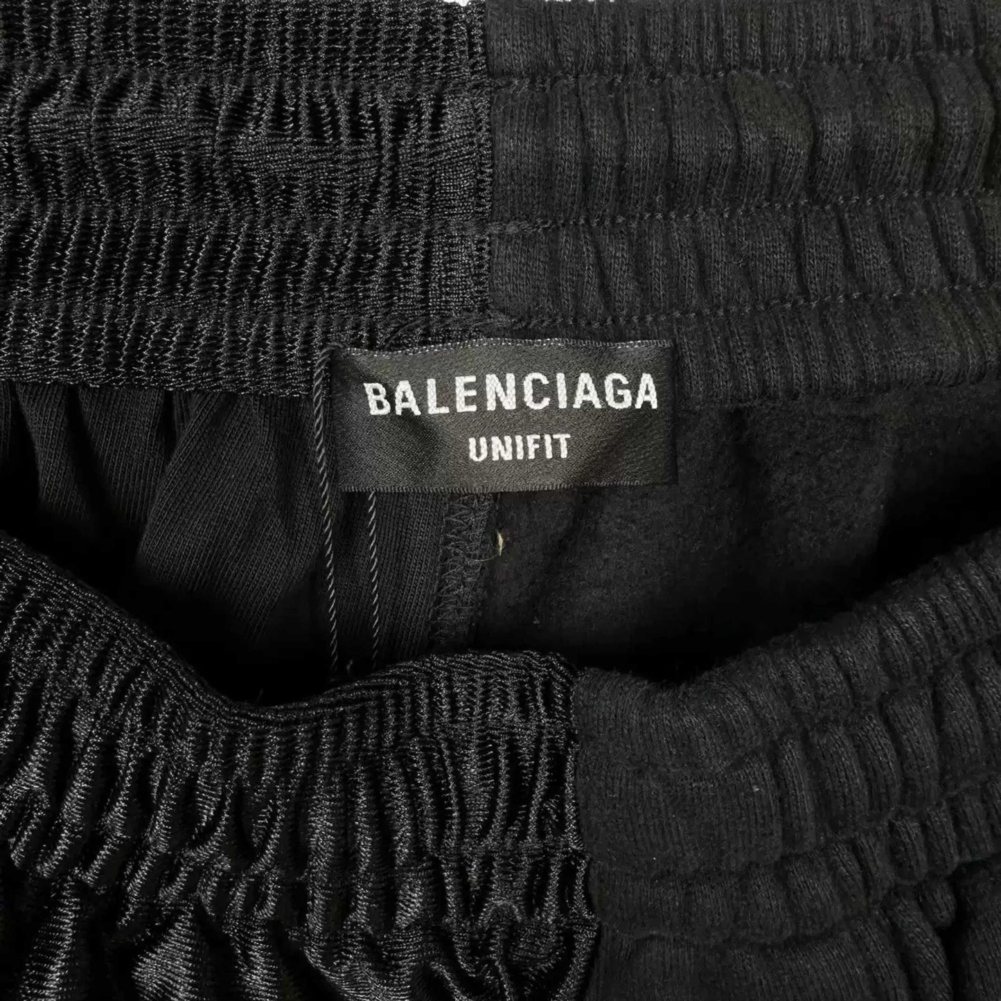 Balenciaga Logo Silk Splicing Pants