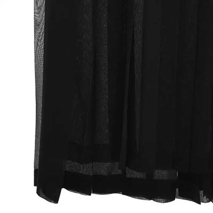 Black CDG 18AW Pleated Skirt