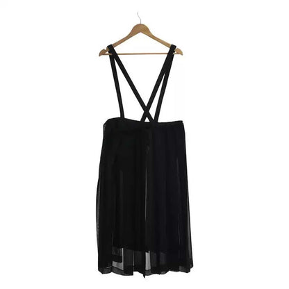 Black CDG 18AW Pleated Skirt
