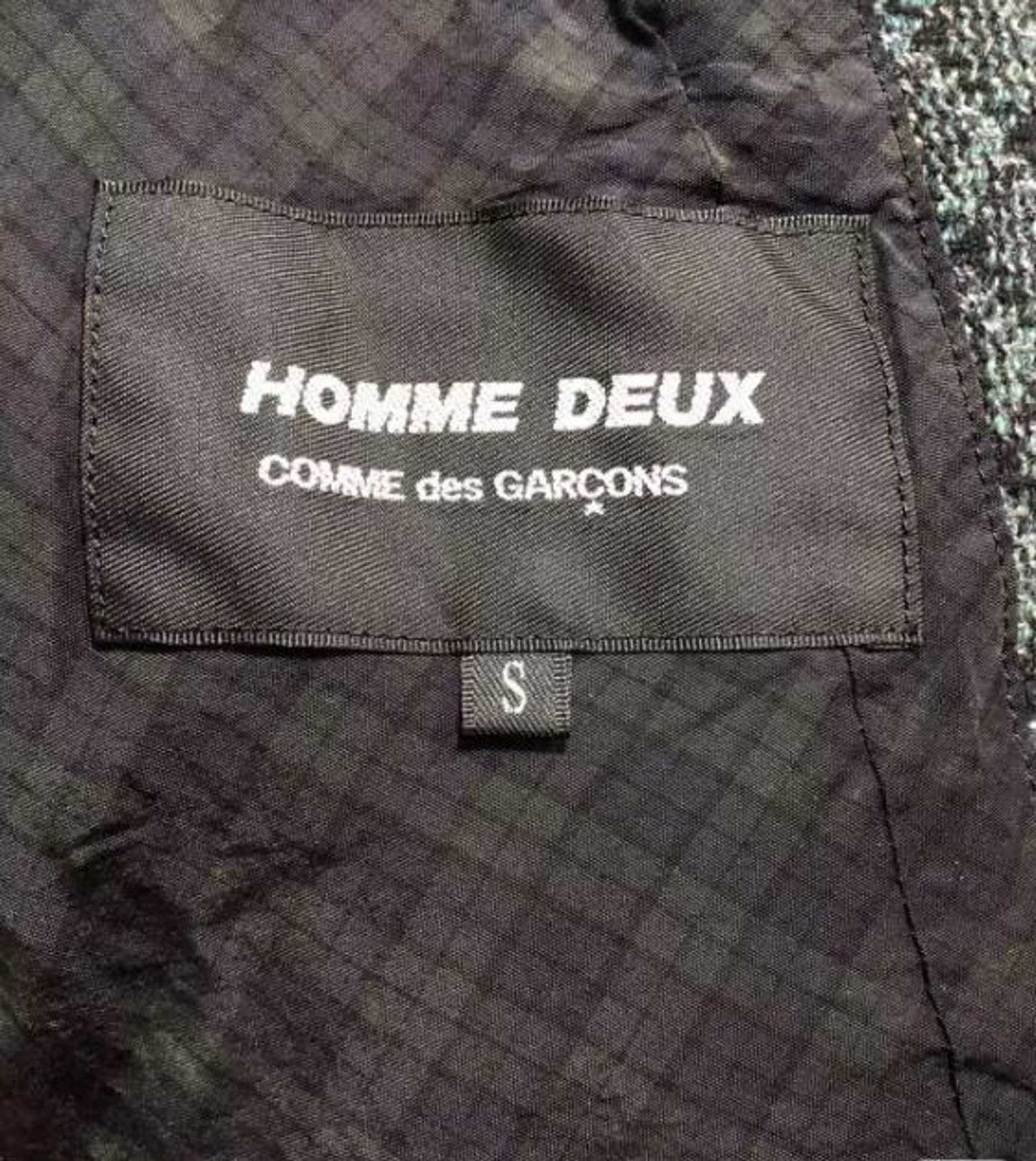 CDG Homme DEUX Plaid Suit JKT