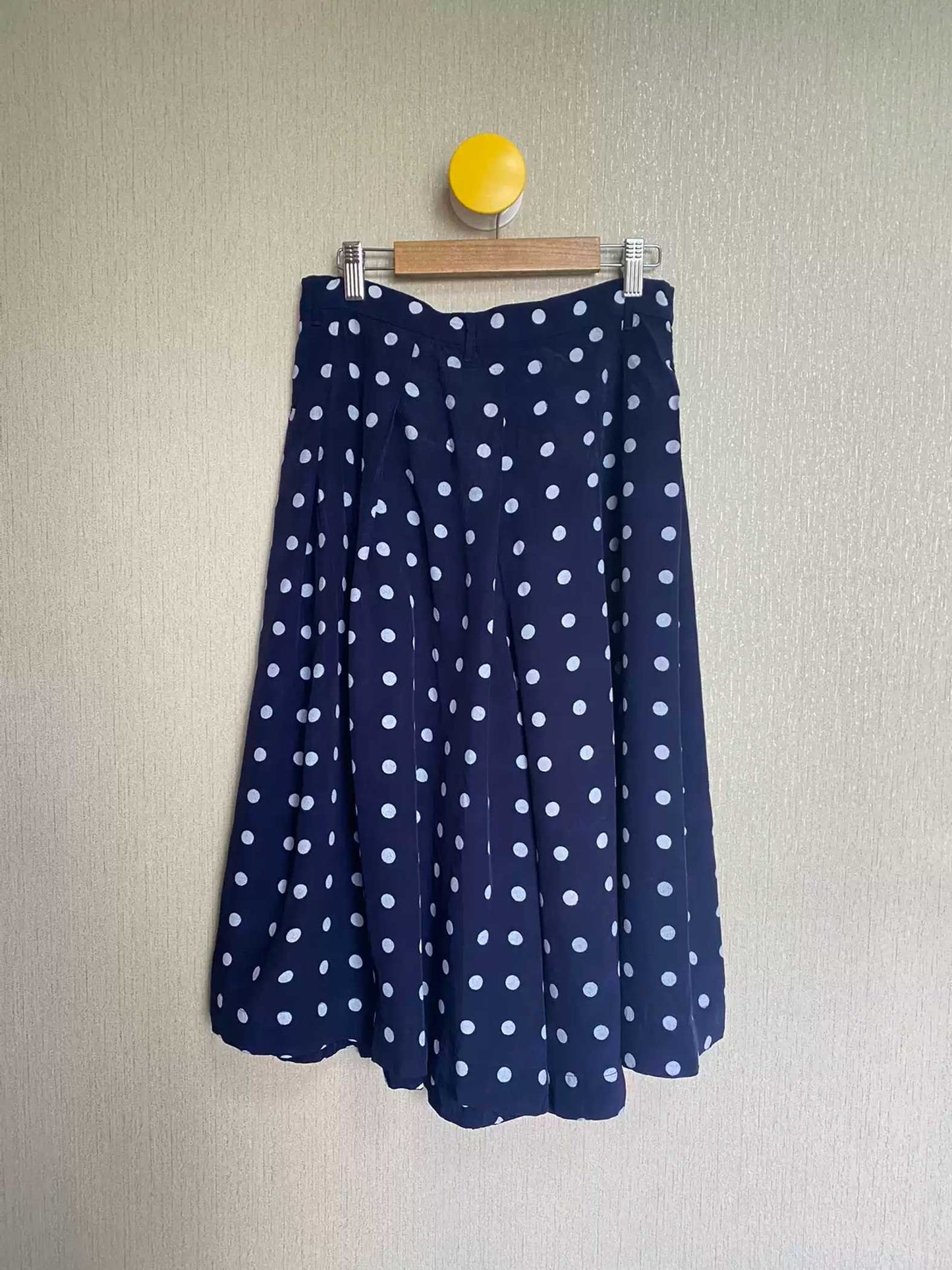 45RPM Blue Dye Dot Midi Skirt