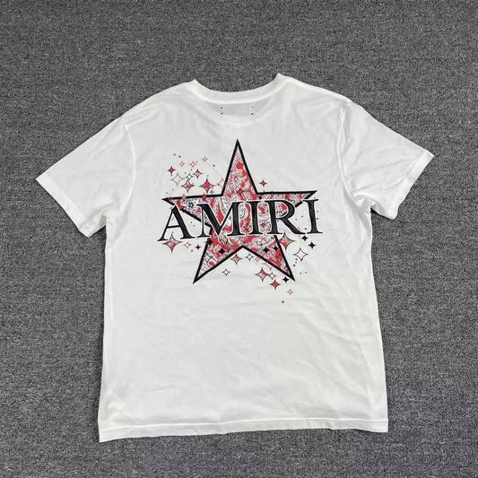 amiri-logo-pentagram-teeMen's / US S / EU 44-46 / 1WhiteGently Used in White, Men's / US S / EU 44-46 / 1,Gently Used