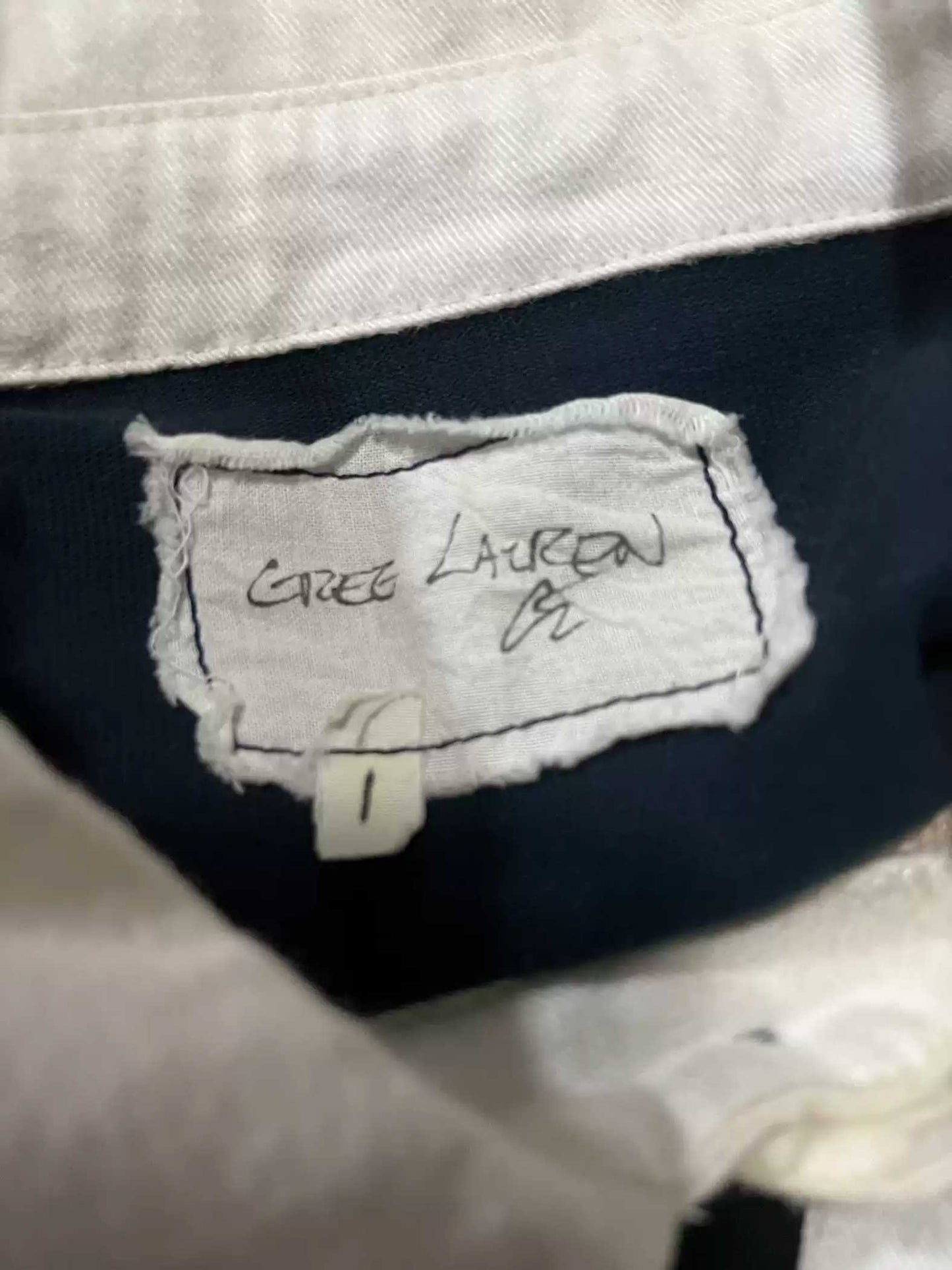 Greg Lauren Rubgy Vintage Polo Hoodie Size S