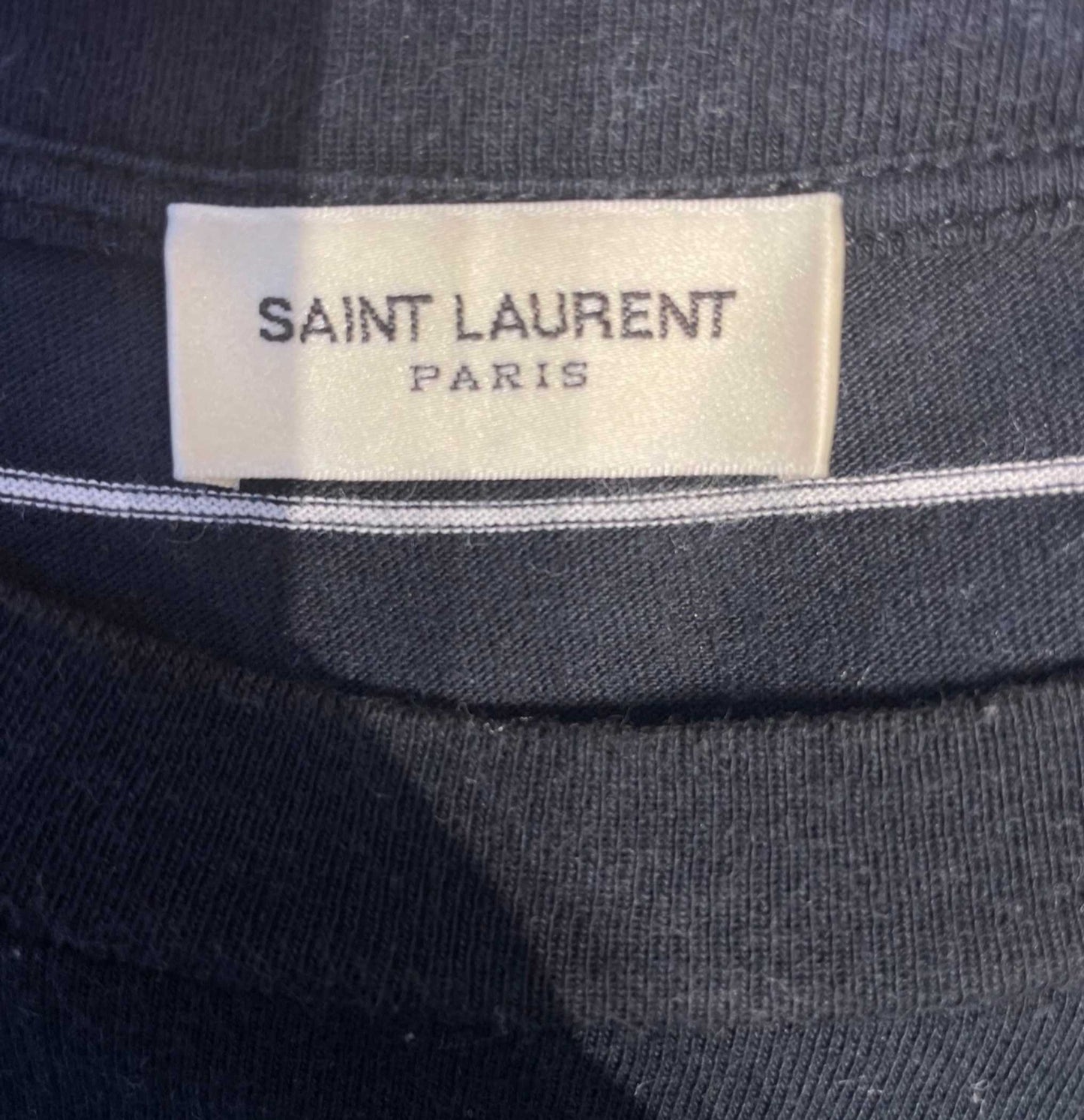 Saint Laurent Black and white striped short sleeve