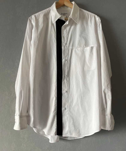 yohji-yamamoto-04ss-stripes-shirtMen's / US L / EU 52-54 / 3WhiteGently Used in White, Men's / US L / EU 52-54 / 3,Gently Used