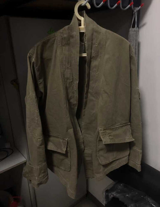 military-fabric-damaged-scrapwork-dopo-jacket-size-3Men's / US L / EU 52-54 / 3KhakiGently Used in Khaki, Men's / US L / EU 52-54 / 3,Gently Used