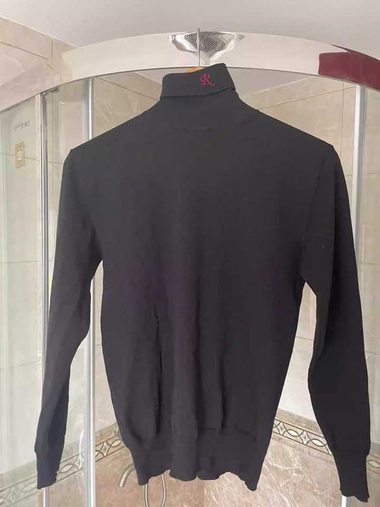 raf-simons-black-turtleneck-thin-sweaterMen's / US M / EU 48-50 / 2BlackGently Used in Black, Men's / US M / EU 48-50 / 2,Gently Used