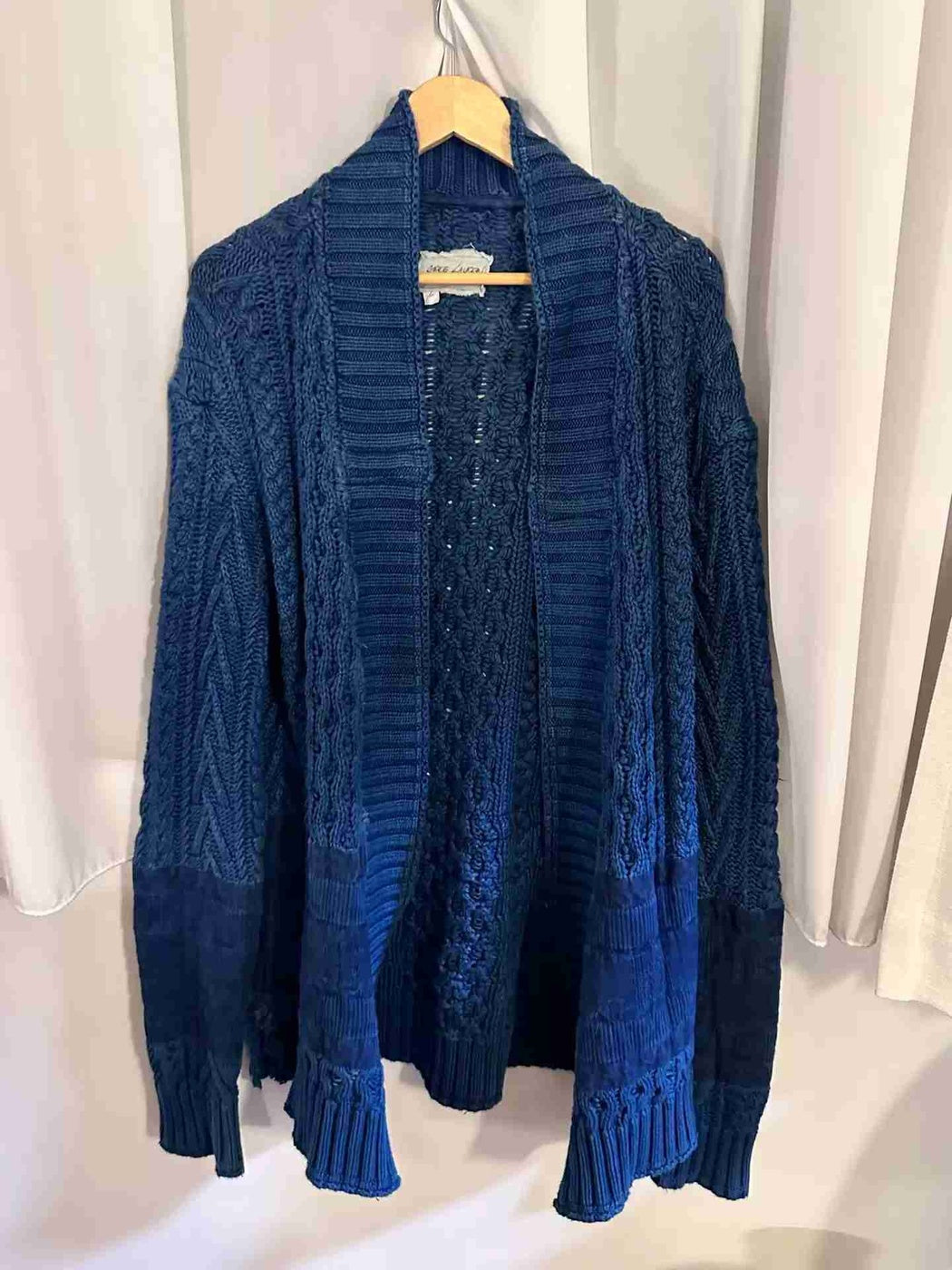 greg-lauren-sweater-kimono-size-2Men's / US M / EU 48-50 / 2BlueGently Used in Blue, Men's / US M / EU 48-50 / 2,Gently Used